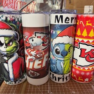 Christmas Themed Tumbler Set